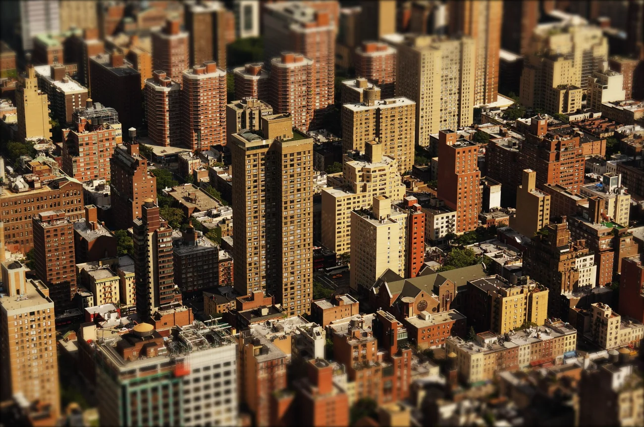 City skyline representing the real estate sector